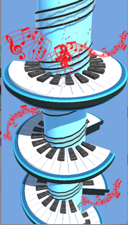 Helix Piano Tiles Unity Source code screenshot 3