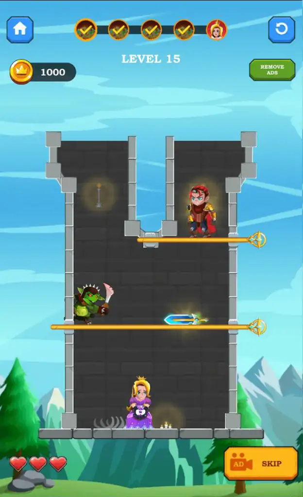 Hero Rescue – Adventure Puzzle Game SellUnitySourceCode  screenshot 5