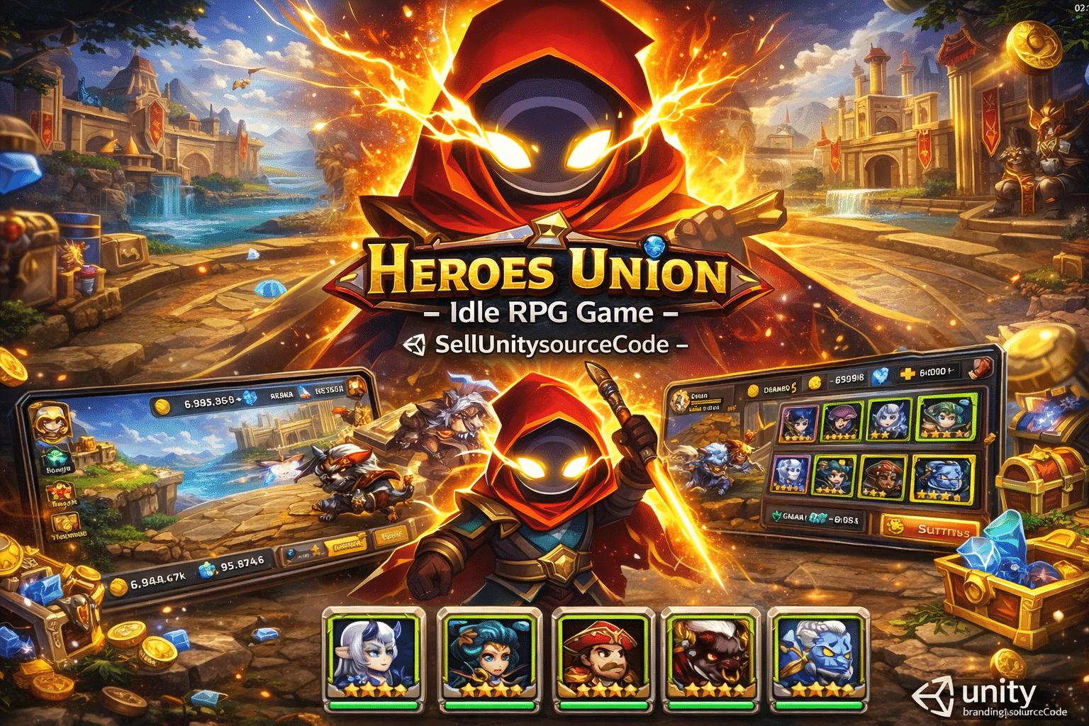Heroes Union – Idle RPG game source code