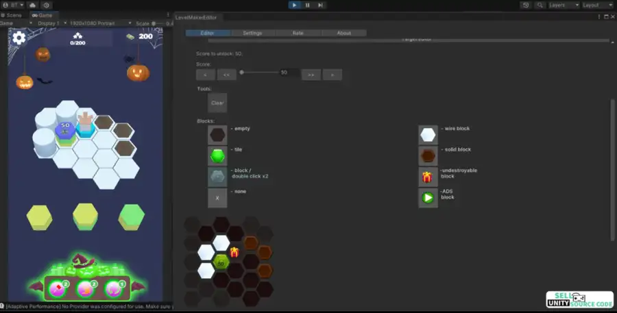 Hexa Sort Puzzle3D. SellUnitySourceCode source code