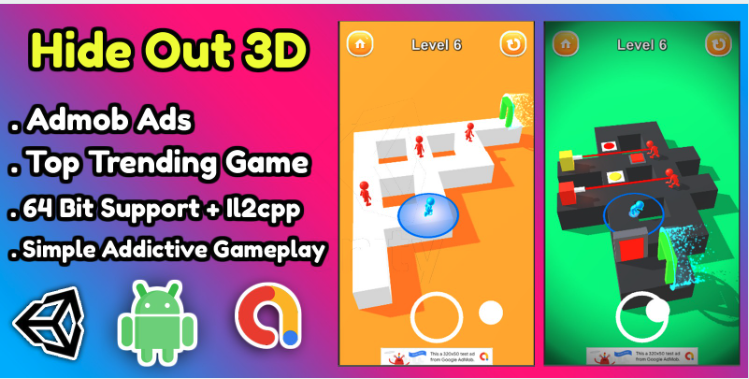 Hide Out 3D Game Unity Source Code screenshot 7