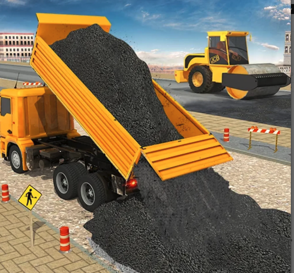 Highway Construction Games 3D screenshot 2