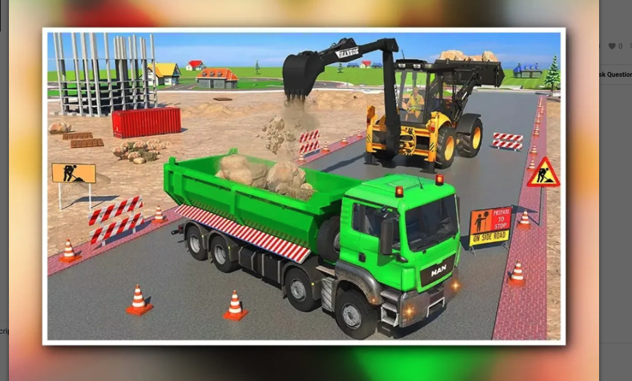Highway Construction Games 3D screenshot 3