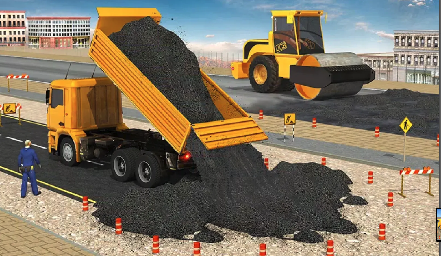 Highway Construction Games 3D screenshot 8
