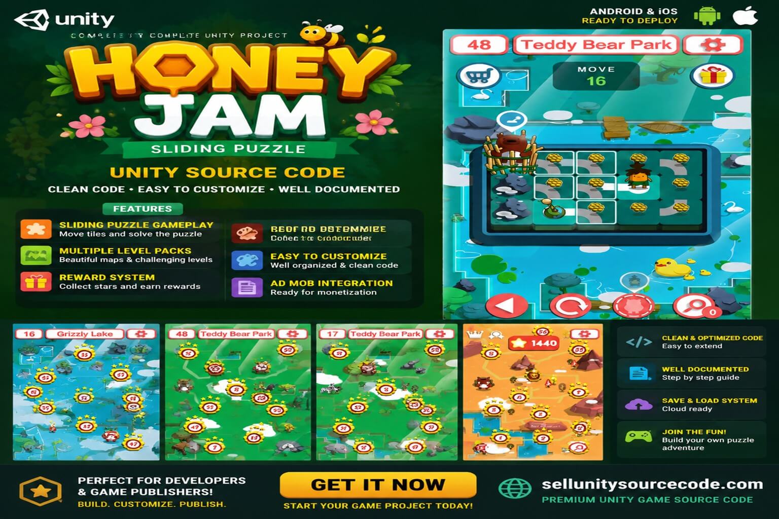 Honey Jam: Sliding puzzle source code