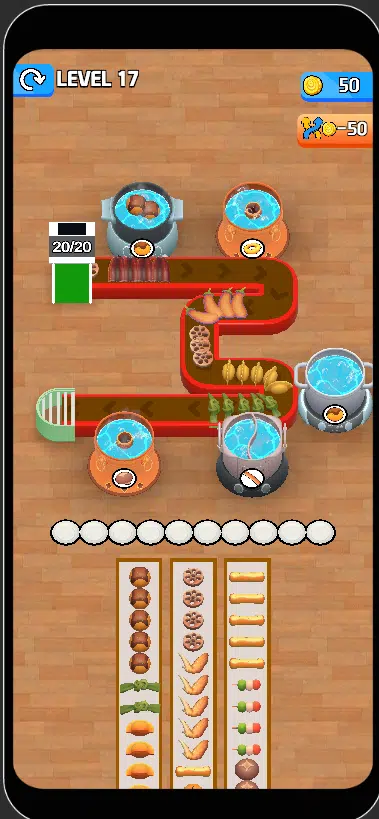 HotPot Flow Food Game 3D UNITY SOURCE CODE screenshot 5