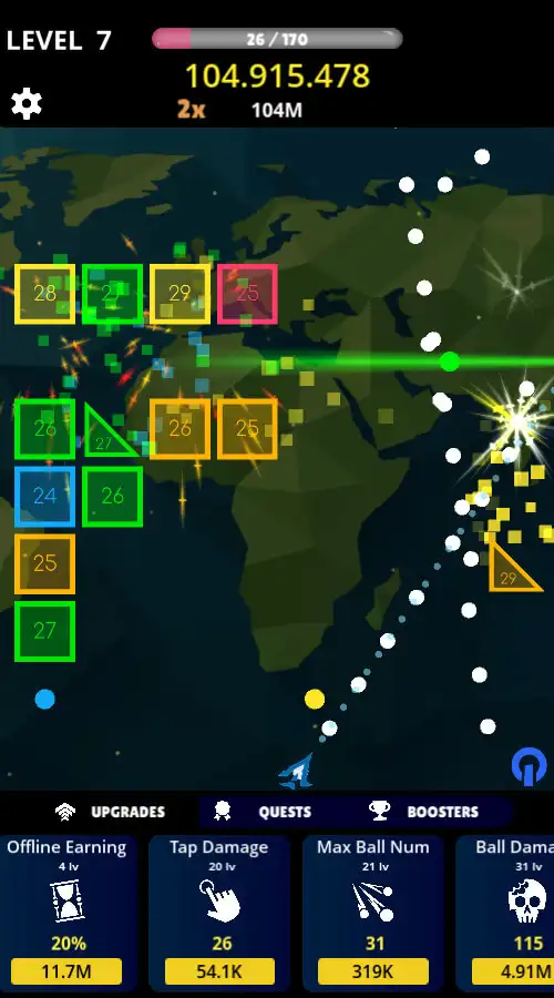 Idle Balls Clicker Shooter SellUnitySourceCode screenshot 2