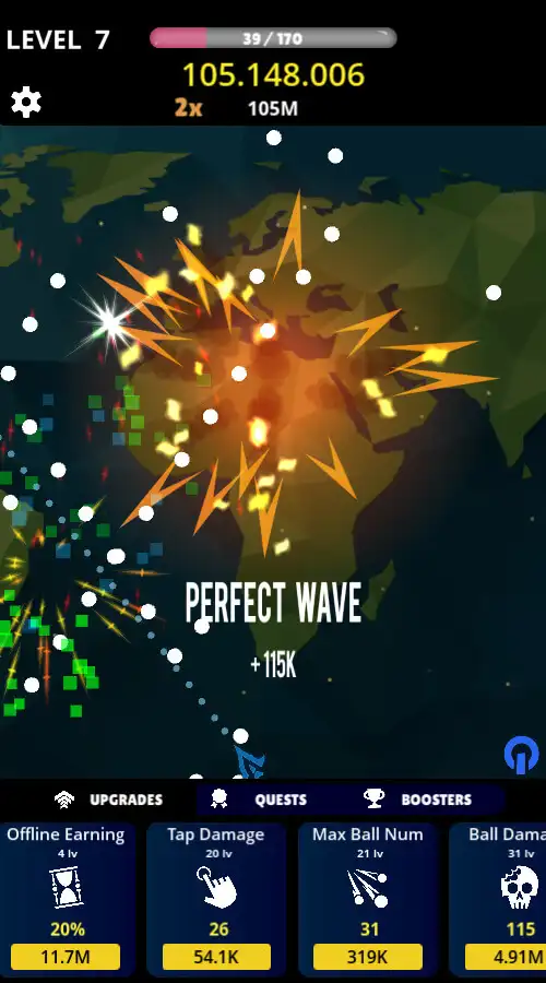 Idle Balls Clicker Shooter SellUnitySourceCode screenshot 4