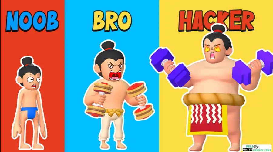 Idle Lifting: Sumo Wrestling SellUnitySourceCode screenshot 3