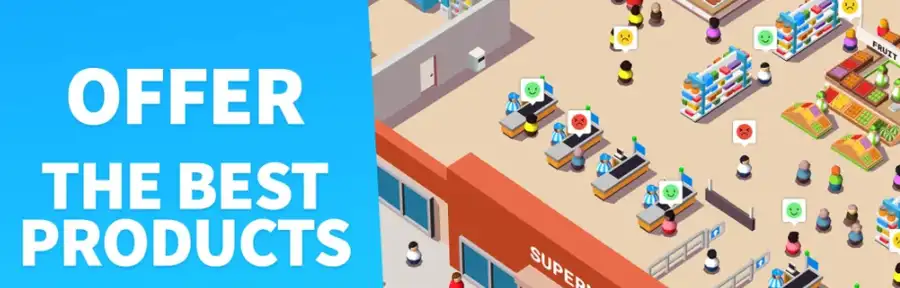 Idle Mini Mall-Market Tycoon SellUnitySourceCode source code