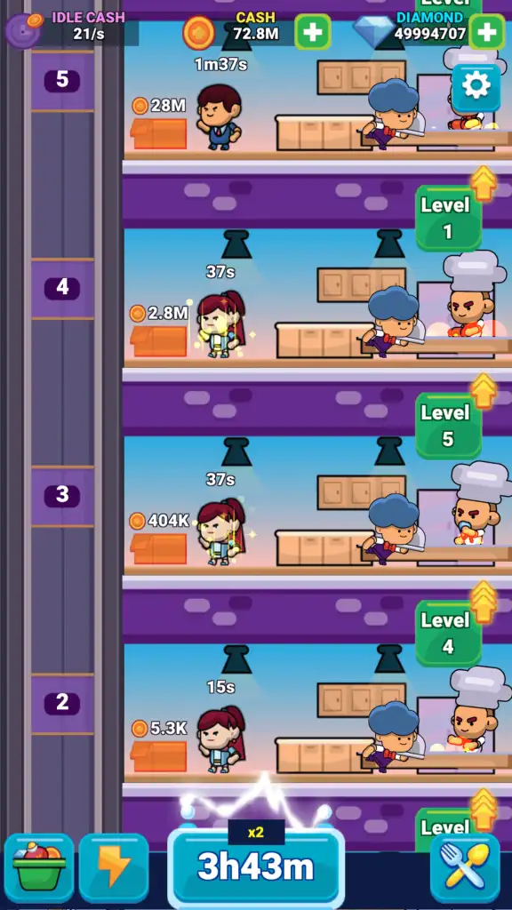 Idle Restaurant SellUnitySourceCode  screenshot 3