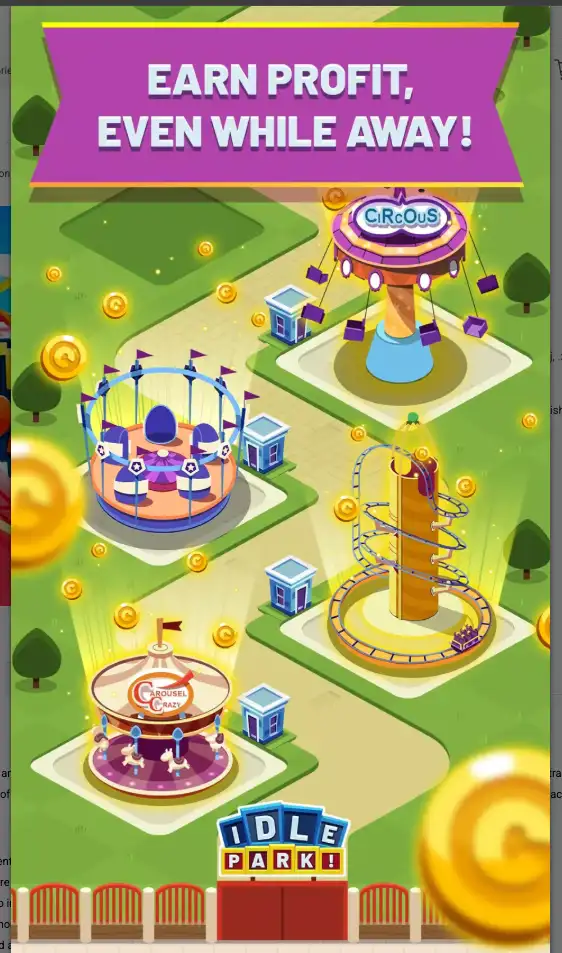 Idle Theme Park Tycoon screenshot 4