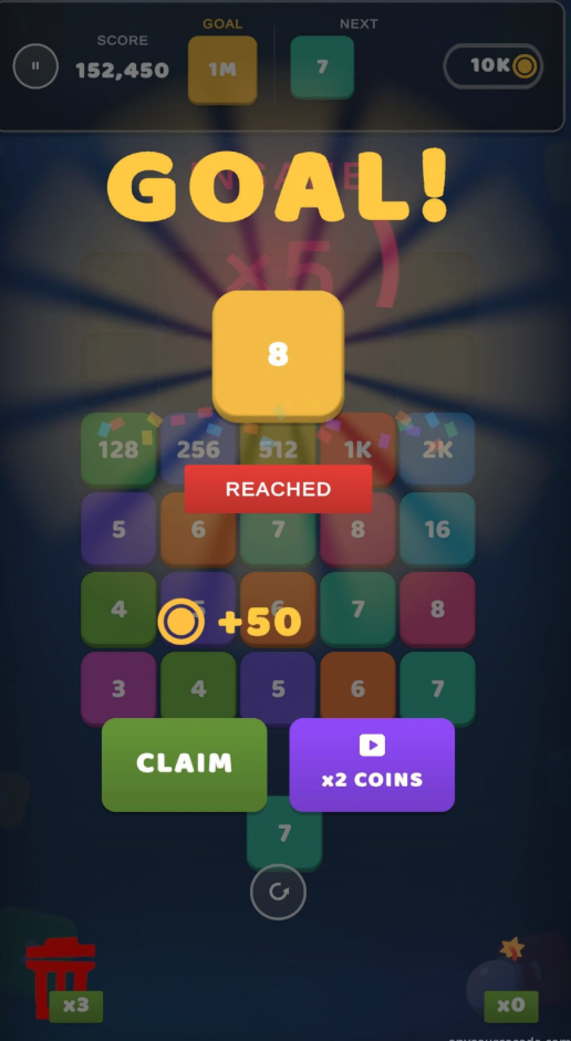 Infinity Number Merging Unity Game Source Code – Number Merge Puzzle screenshot 5