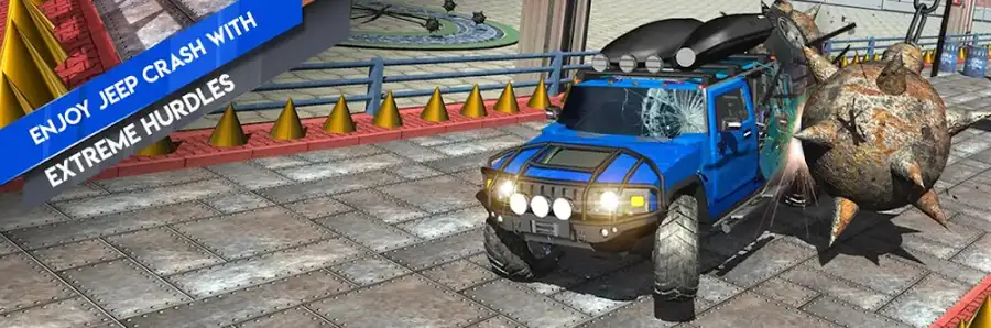 Jeep Driving Crash Simulator: Beam Damage Engine SellUnitySourceCode source code