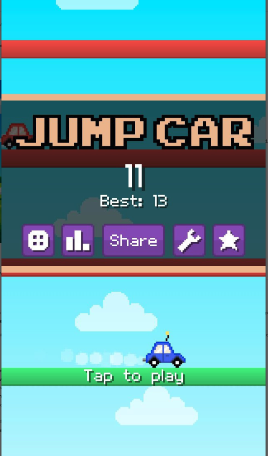 Jump Car - Car Platform Jumper Unity Game screenshot 9