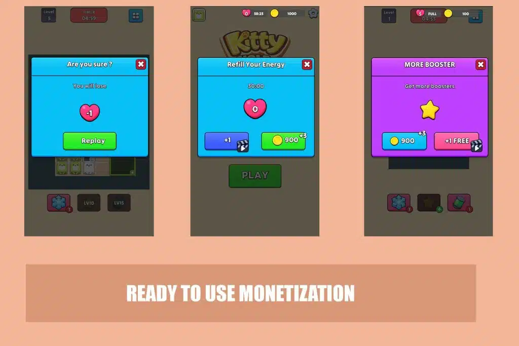 Kitty Hole Jam – 1000 Levels Unity Source Code screenshot 4