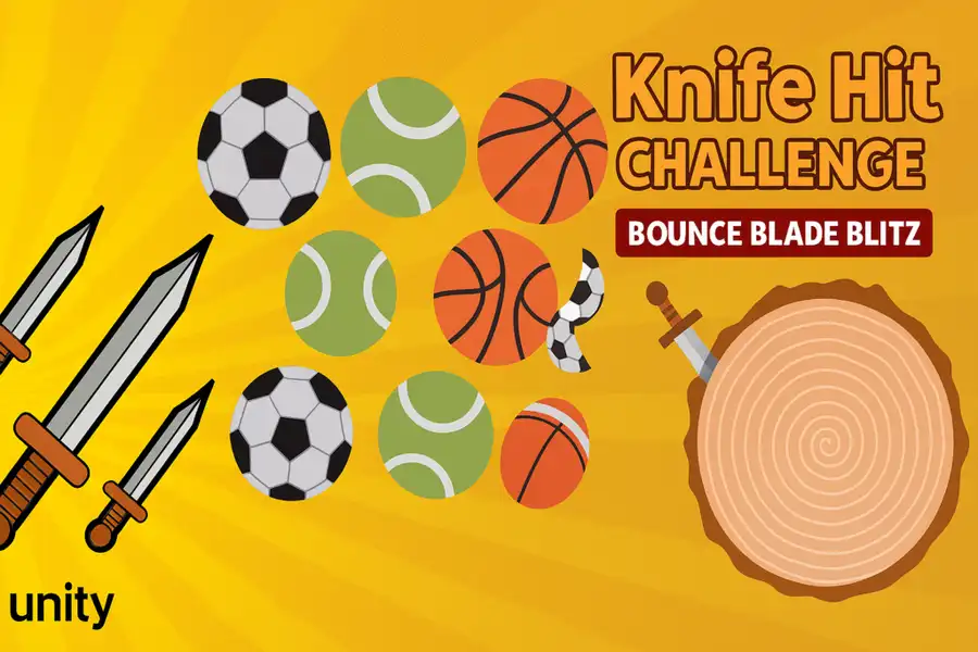 Knife Hit Challenge – Bounce Blade Blitz Unity Source Code screenshot 2