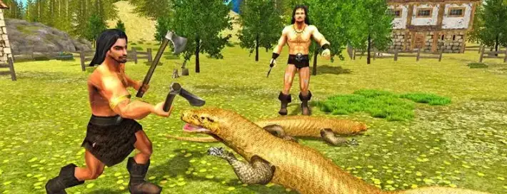 Komodo Dragon Lizard Rampage SellUnitySourceCode screenshot 2