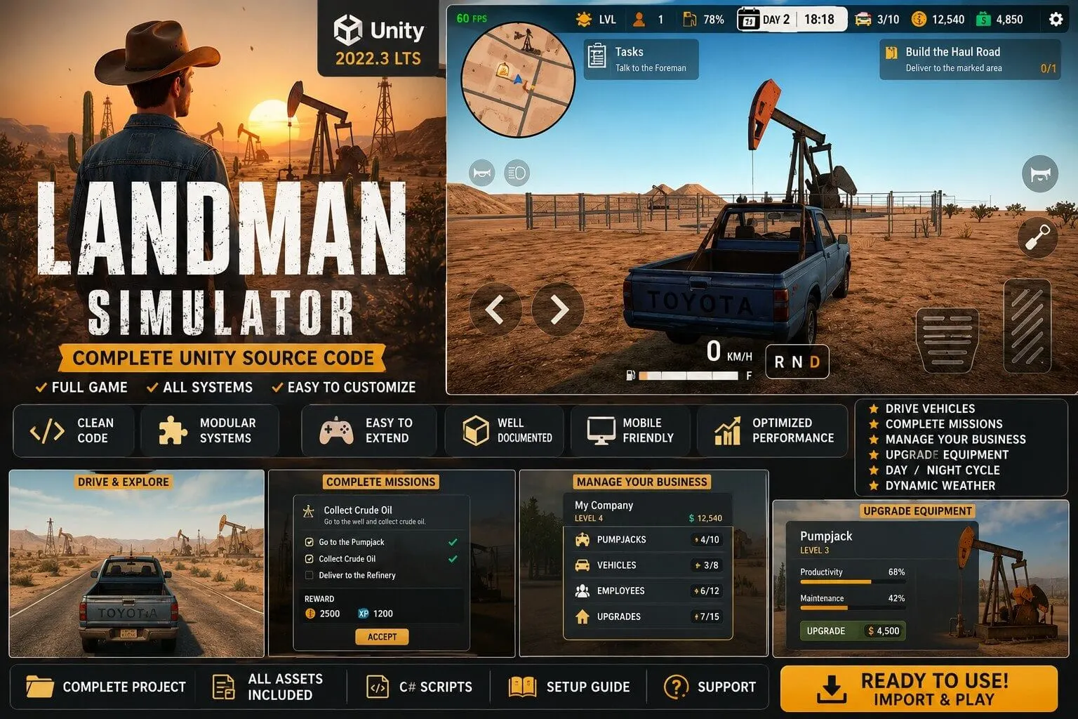 Landman Simulator Complete Unity Source Code screenshot 2