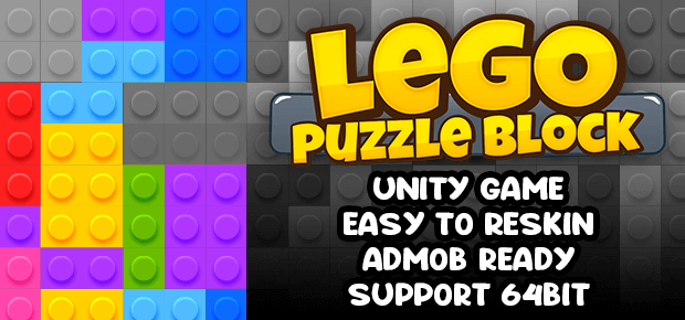Lego Puzzle Block Game Unity Template source code