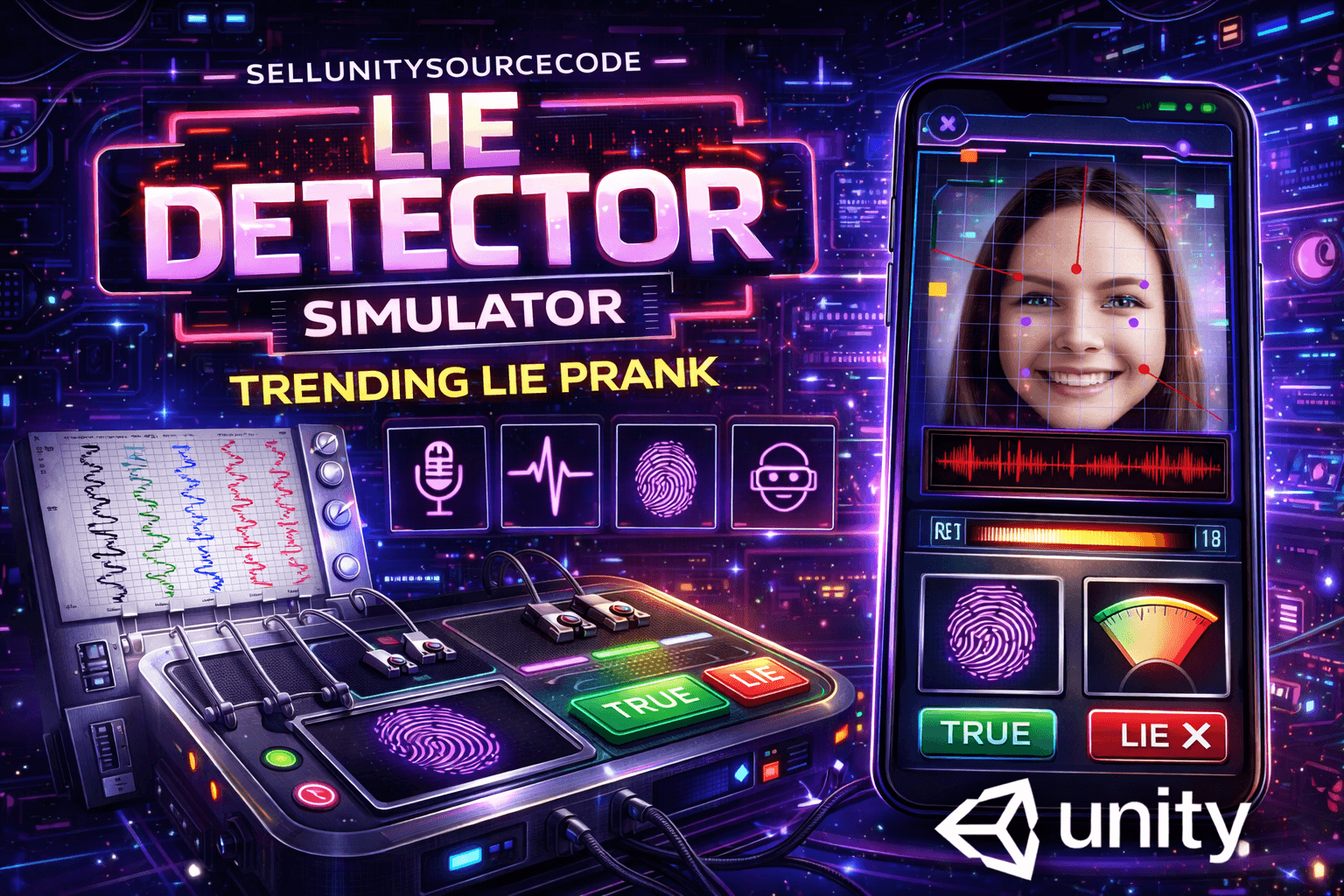 Lie Detector – Fun Prank Scanner Unity Game Source Code source code
