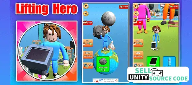 🏋️ Lifting Hero Gym Tap Clicker 3D SellUnitySourceCode screenshot 2
