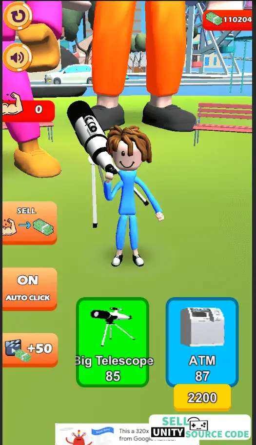 🏋️ Lifting Hero Gym Tap Clicker 3D SellUnitySourceCode screenshot 5