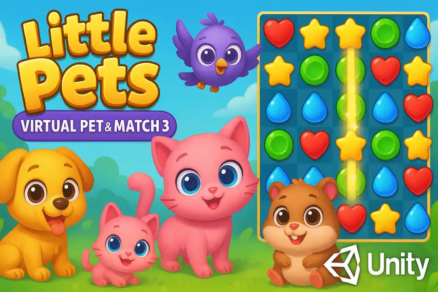 Little Pets – Virtual Pet & Match 3 SellUnitySourceCode source code