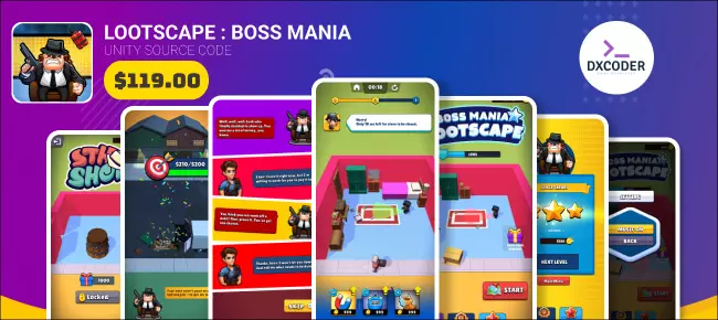 Lootscape : Boss Mania SellUnitySourceCode source code