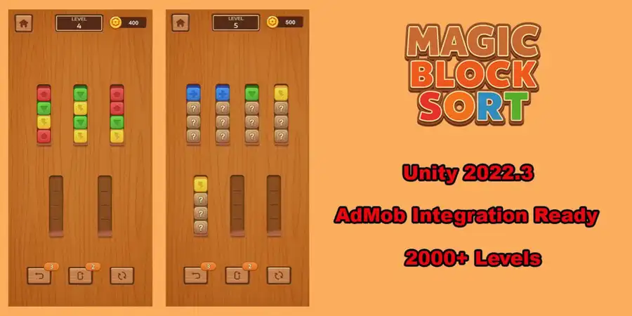 Magic Block Sort – Unity Source Code source code