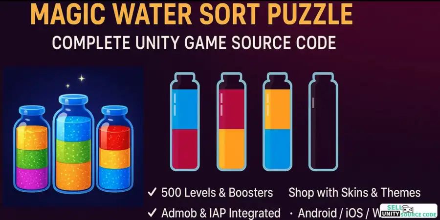 Magic Water Sort Puzzle – Sell Unity Source Code source code