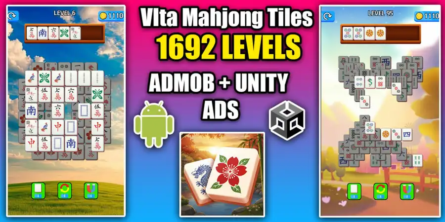 Mahjong Tile Triple Match Game Unity Source Code source code