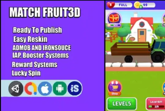 Match Fruits SellUnitySourceCode