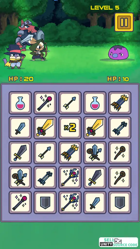 Matching Cards Hero Puzzle Game SellUnitySourceCode screenshot 2