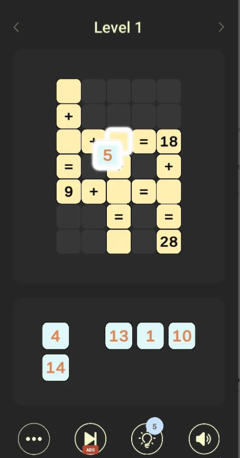 Math Cross Puzzle screenshot 4