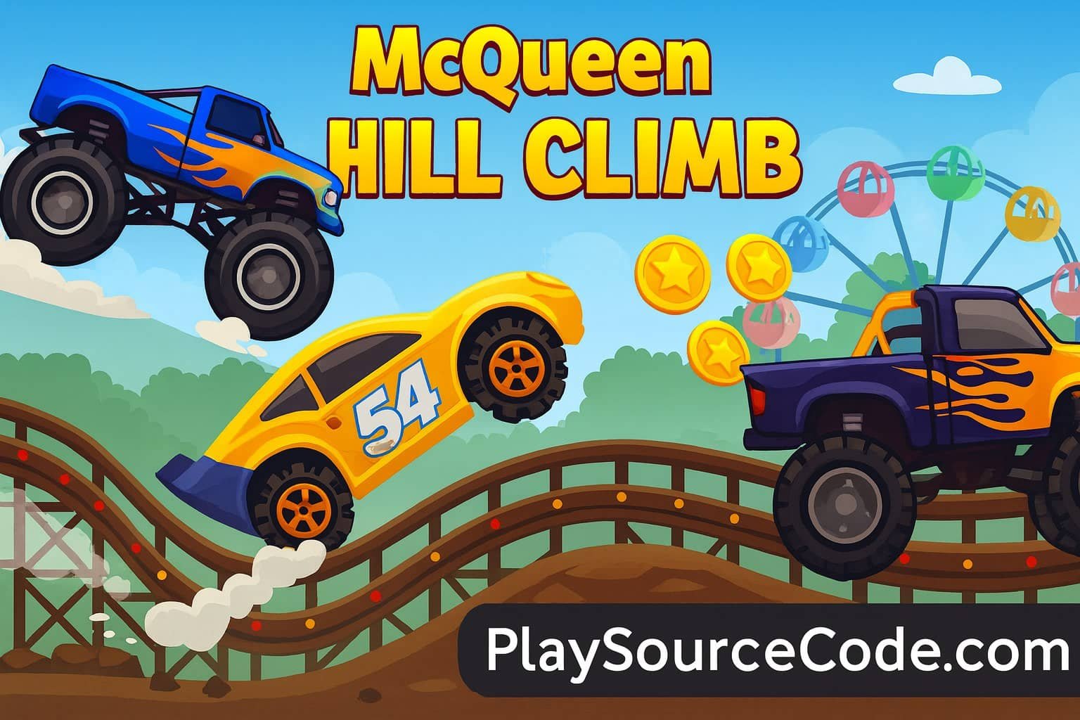 Mc Queen Hill Climb Unity Sourcecode source code