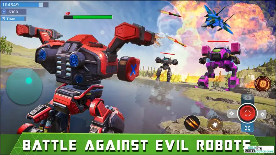 Mech Robot Games - Multi Robot SellUnitySourceCode screenshot 2