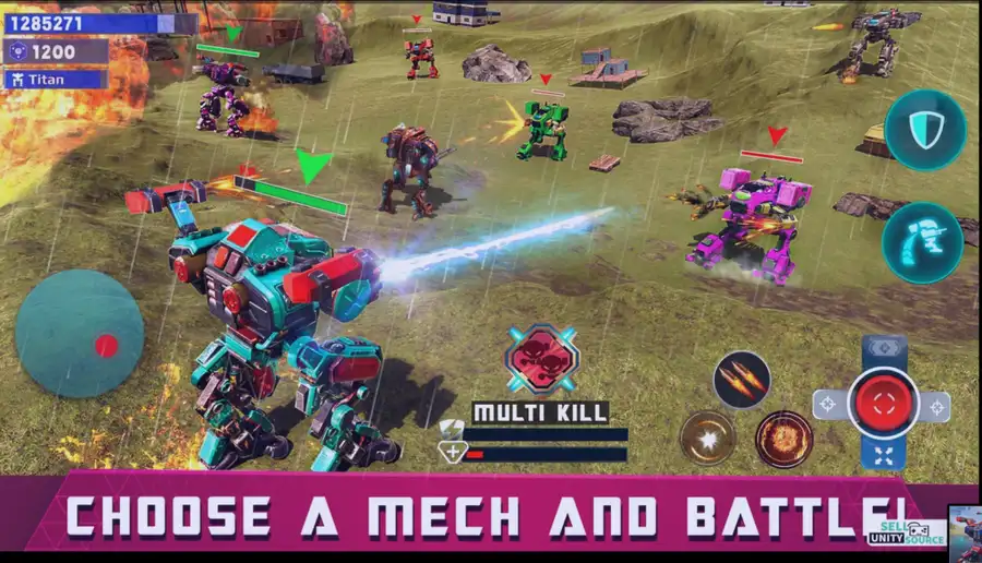 Mech Robot Games - Multi Robot SellUnitySourceCode screenshot 4