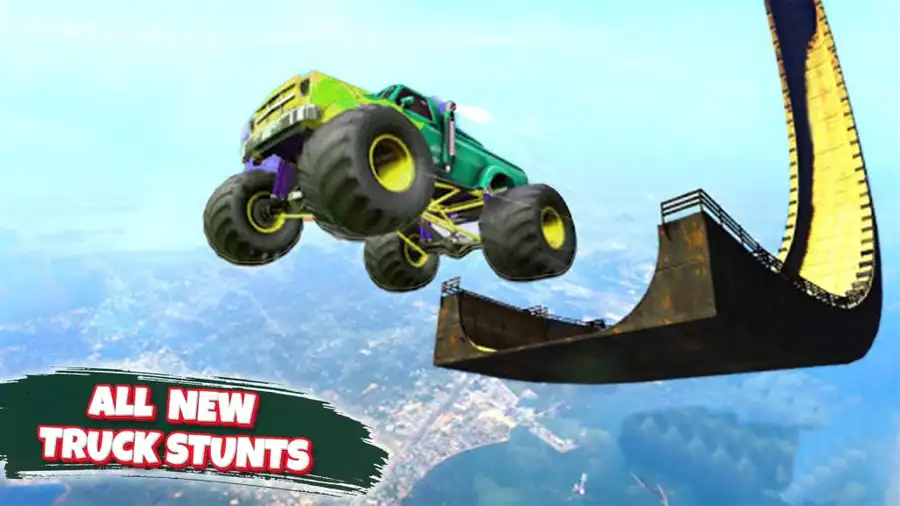 Mega Ramp Monster Truck Impossible Stunt SellUnitySourceCode screenshot 4