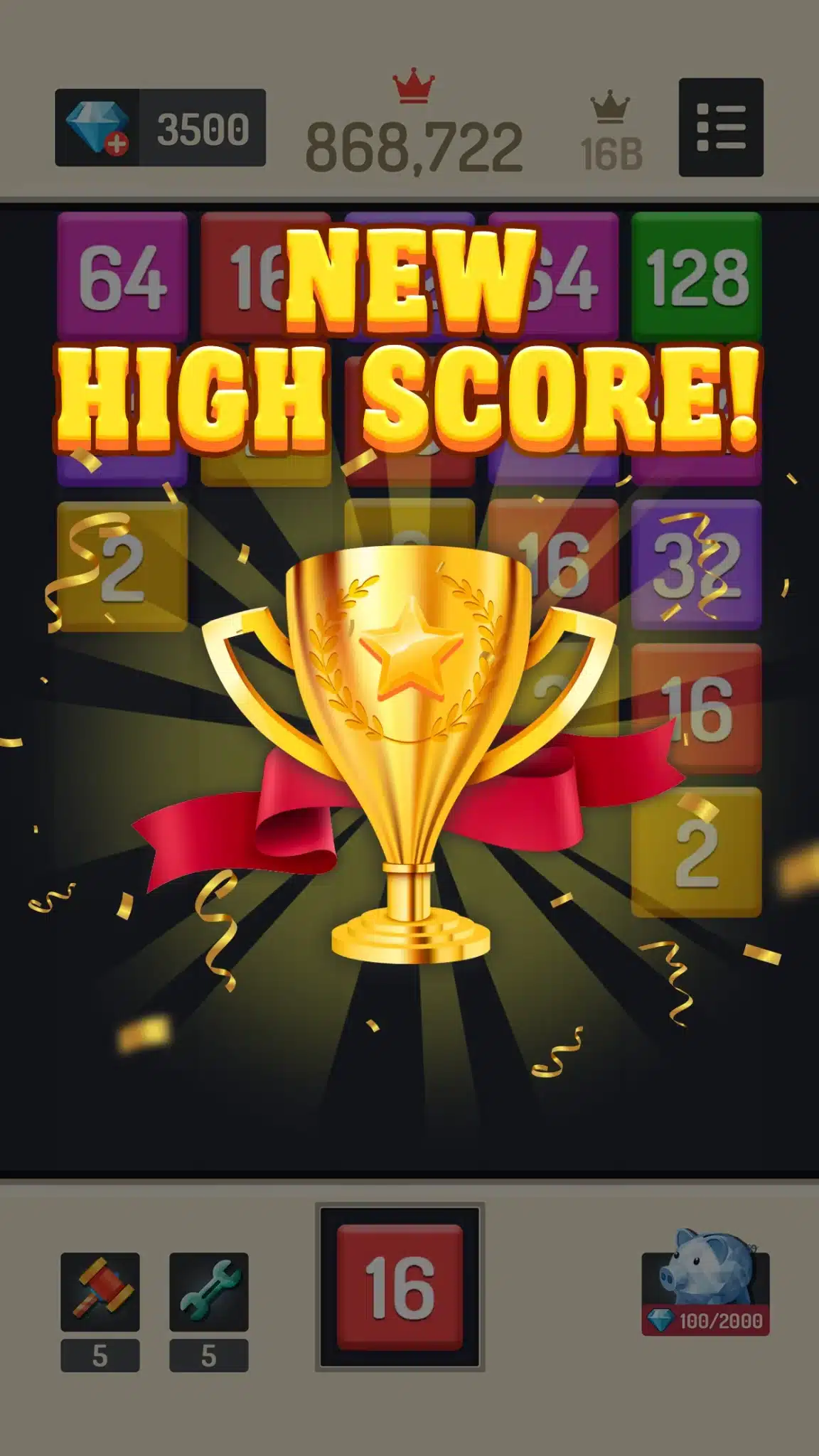 Merge Block – 2048 Puzzle Unity Project screenshot 3