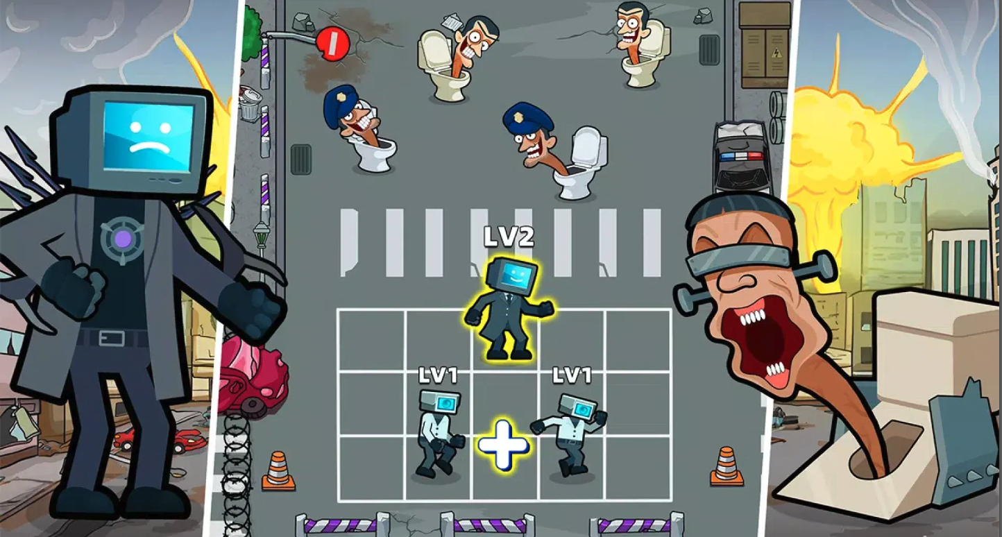 Merge Toilet Monster Battle screenshot 3