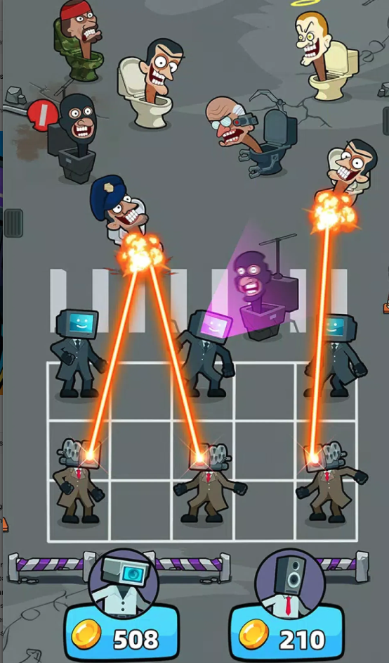 Merge Toilet Monster Battle screenshot 5