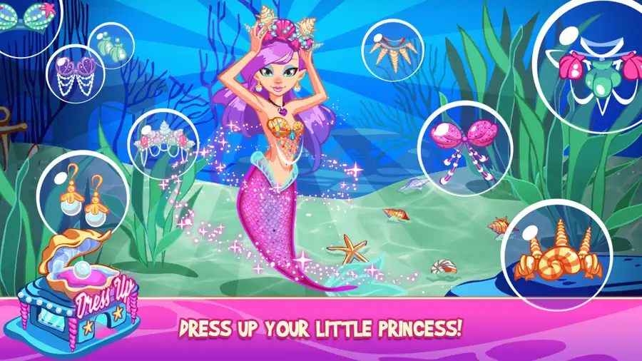 Mermaid Princess Underwater Games SellUnitySourceCode screenshot 2