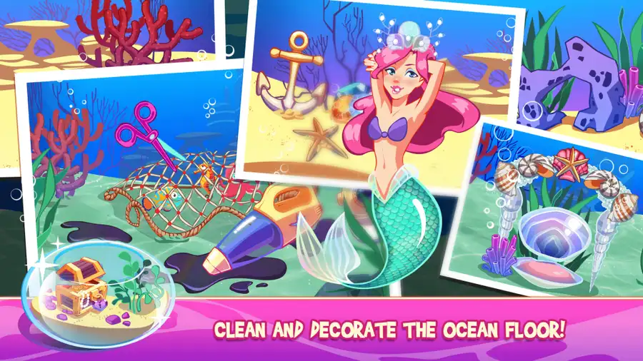 Mermaid Princess Underwater Games SellUnitySourceCode screenshot 5