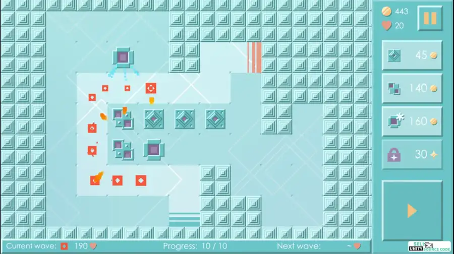 🛡️ Mini TD: Classic Tower Defense – SellUnitySourceCode screenshot 2
