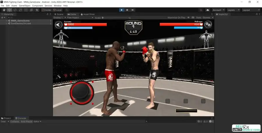MMA Fighting Clash. SellUnitySourceCode source code