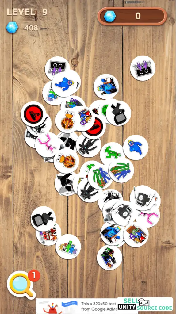 Monster match Tiles (skibidy & rainbow friends) SellUnitySourceCode screenshot 5