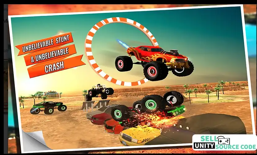 Monster Truck 4×4 Desert Rampage – 2025 Complete Unity Projects – SellUnitySourceCode.com source code