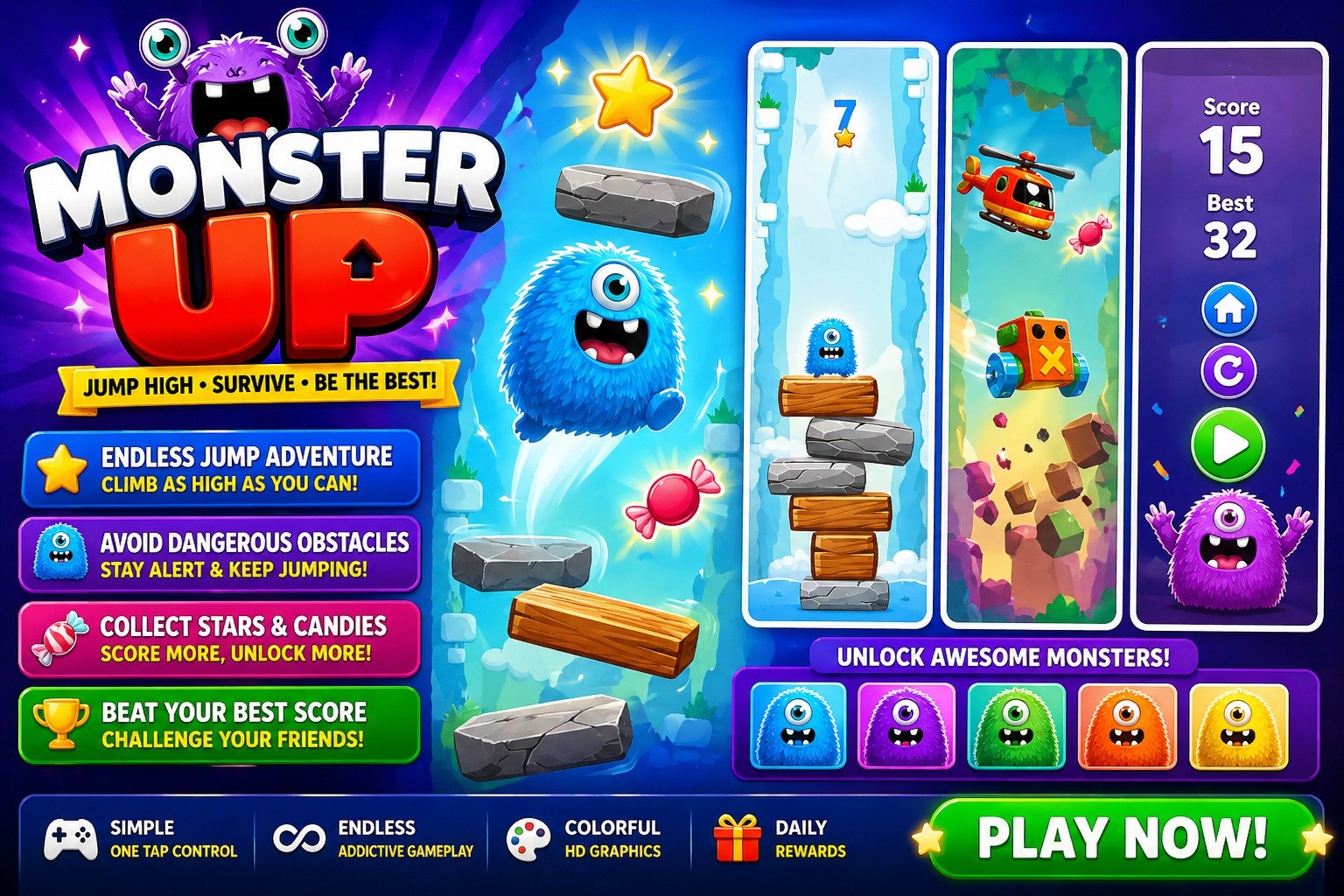 Monster Up - Complete Unity Project