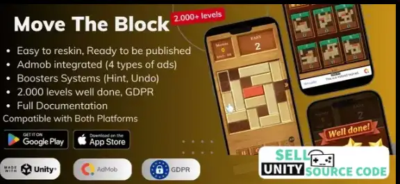 🧩 Move The Block – Puzzle Brain Challenge SellUnitySourceCode screenshot 2